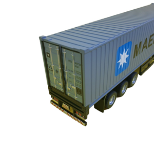 تریلی کانتینردار آبی مدل بنز آکتروس 1:50 Container Trailer Model Benz Actros_اسباب بازی